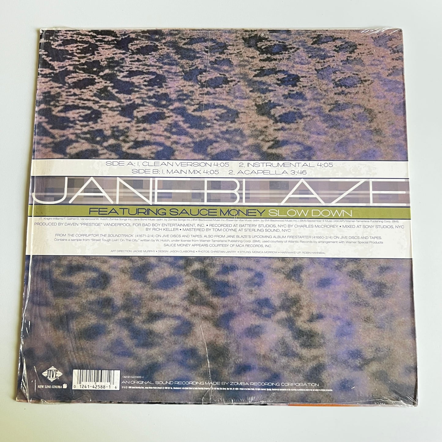 Jane Blaze - Sauce Money - Slow Down - Single Promo 1999
