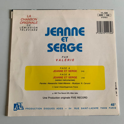 Jeanne Et Serge - Single 1987 Occasion