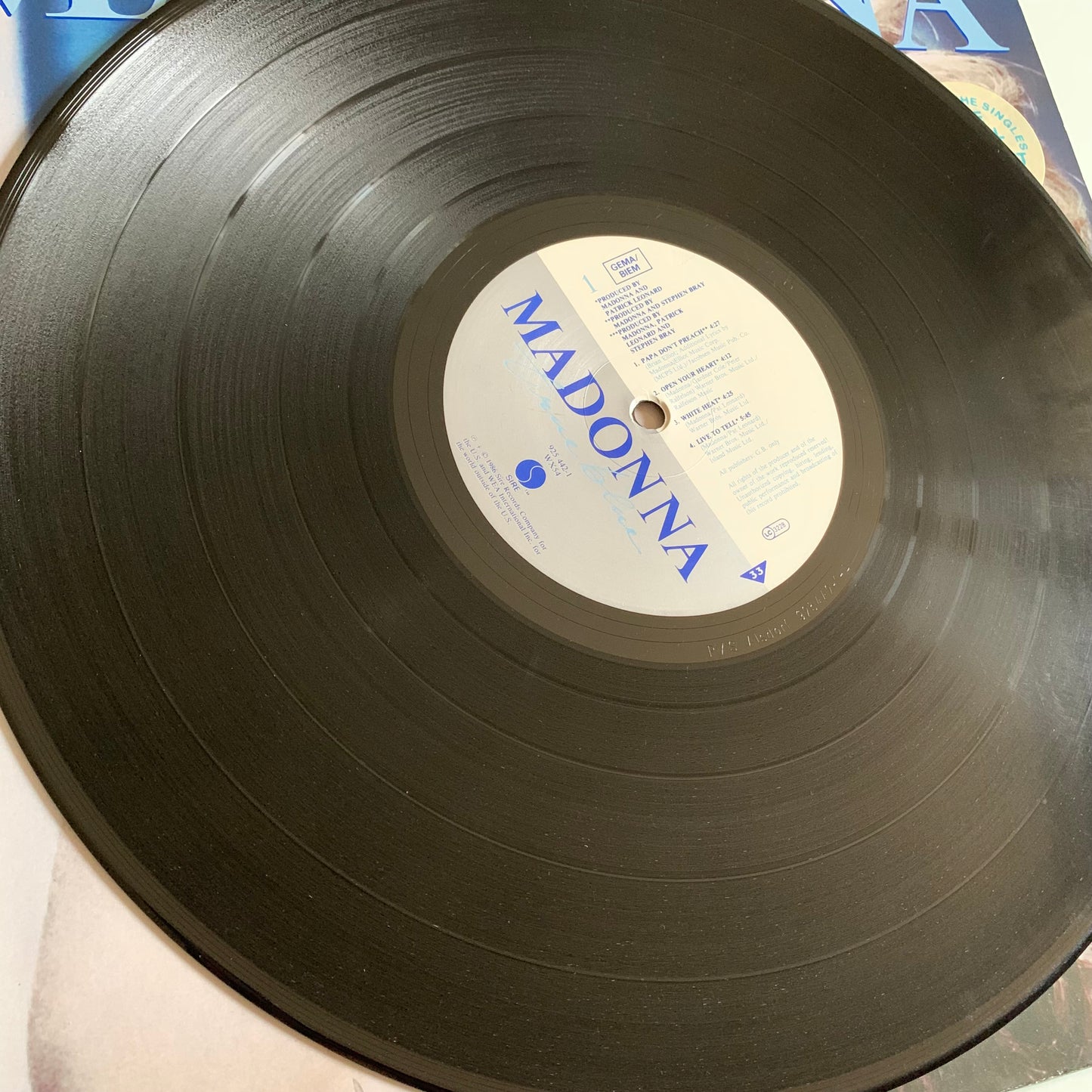 Madonna - True Blue - LP 1986 
Occasion