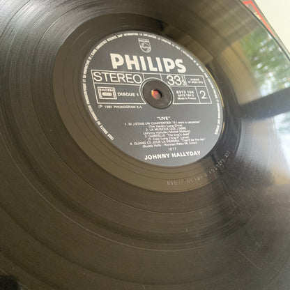 Johnny Hallyday - Live - Double LP 1981 Occasion