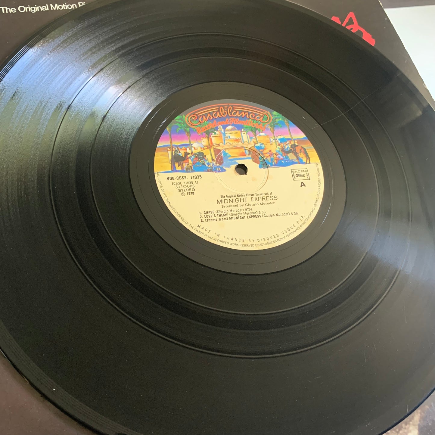 Giorgio Moroder - Midnight Express (Music From The Original Motion Picture Soundtrack) - LP 1979 Occasion