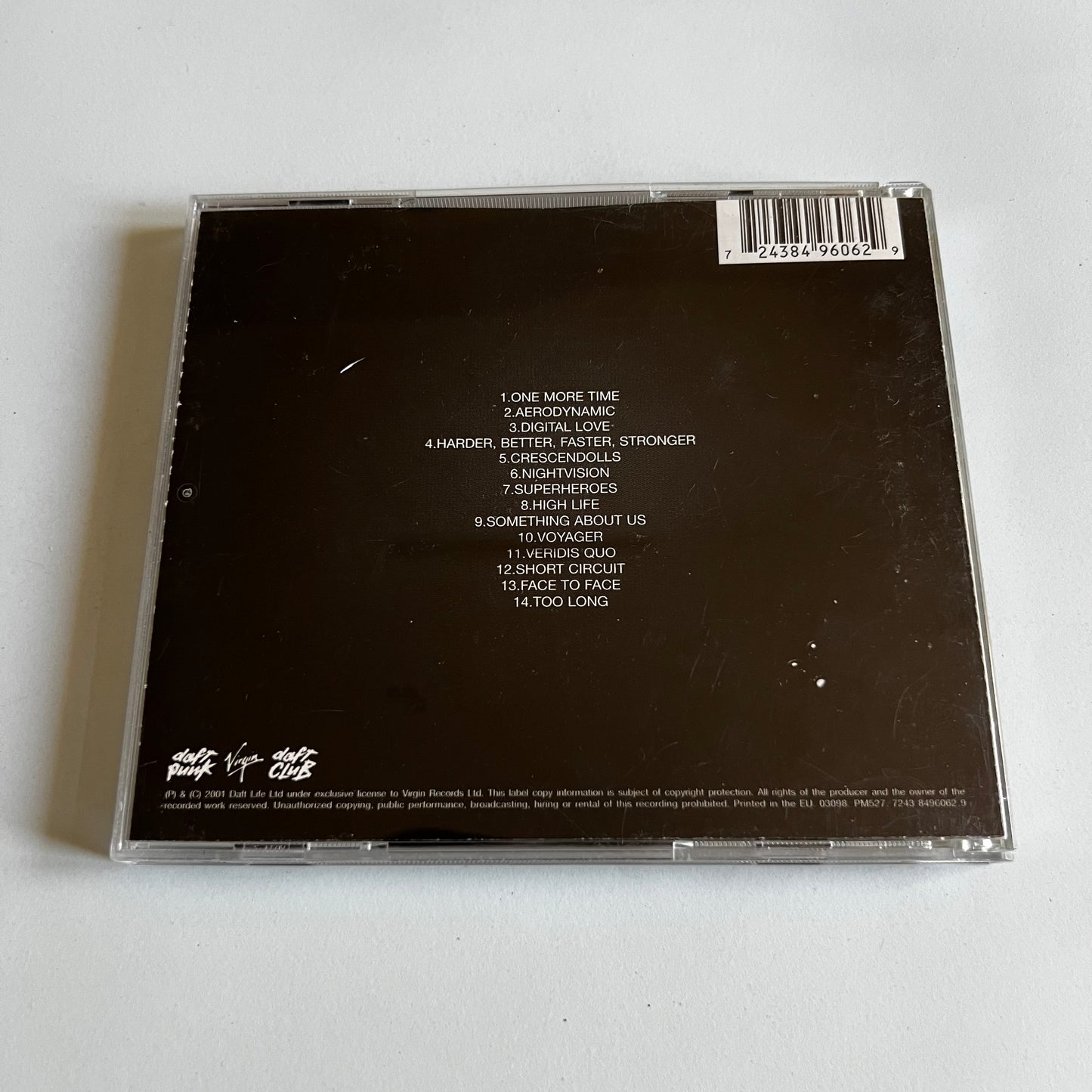 CD - Daft Punk - Discovery - Carte Club 2001