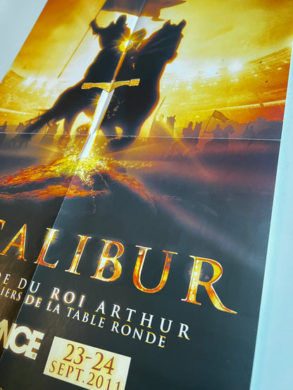 Affiche Poster Original Spectacle Excalibur La Légende du Roi Arthur 2011 - 60x40cm