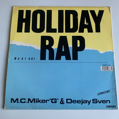 M.C. Miker ''G'' & Deejay Sven - Holiday Rap - Maxi 45t. 1986 Occasion