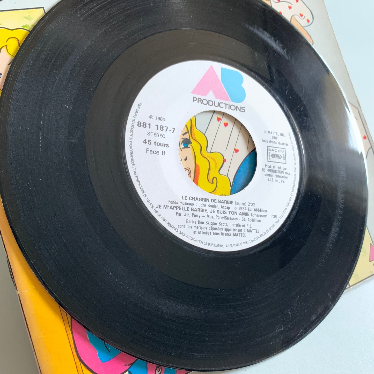 Le Chagrin De Barbie - Single 1984