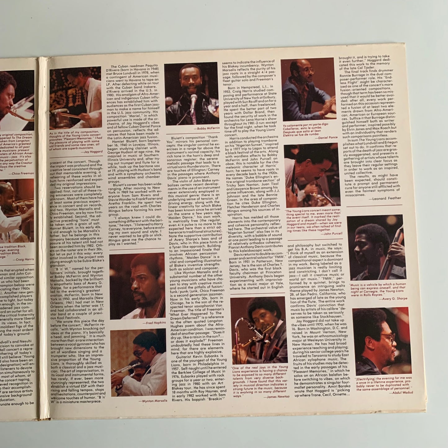 The Young Lions - Concert New Music Played Seventeen Exceptional Young Musicians - Double LP 1983