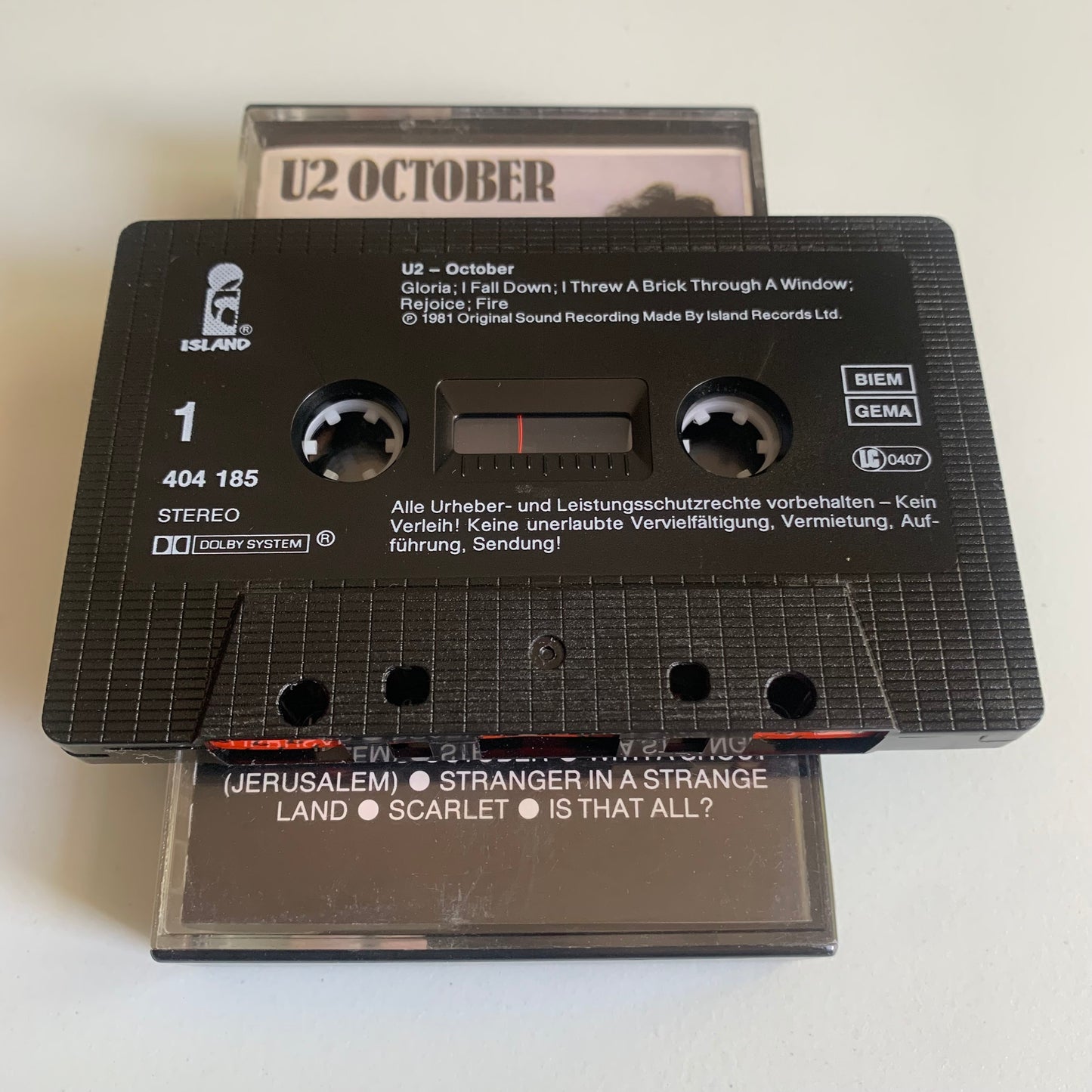 U2 - October - 1986 Occasion