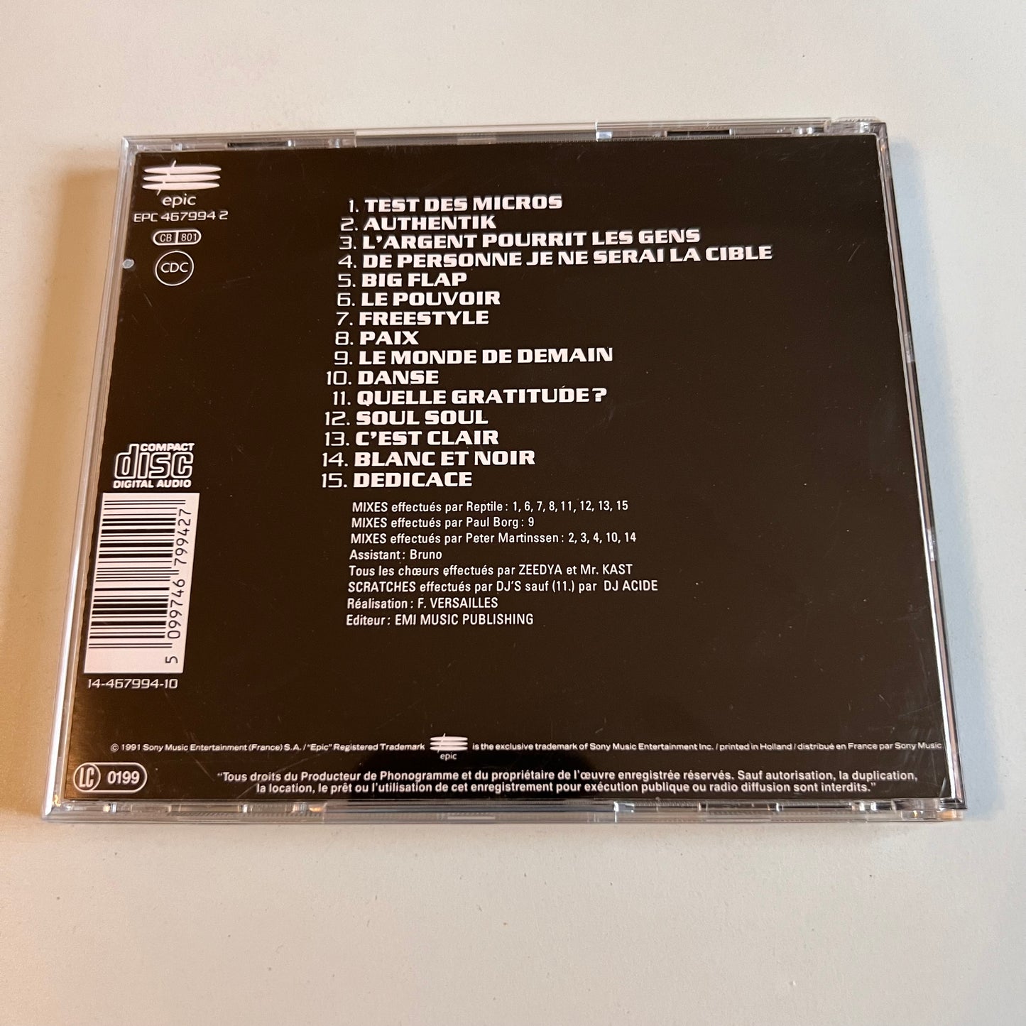 CD - Suprême NTM - Authentik - 1991