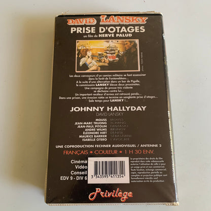 Johnny Hallyday - David Lansky Pris D’Otages - VHS 1989 Occasion