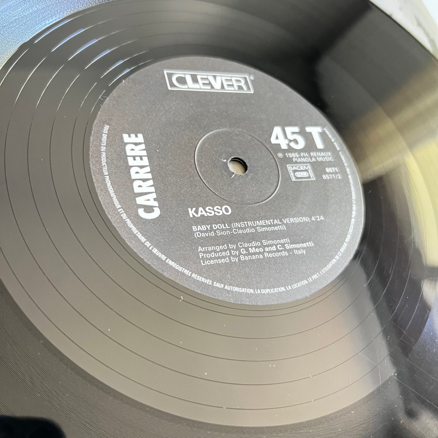 Kasso - Baby Doll - Maxi Single 1985
