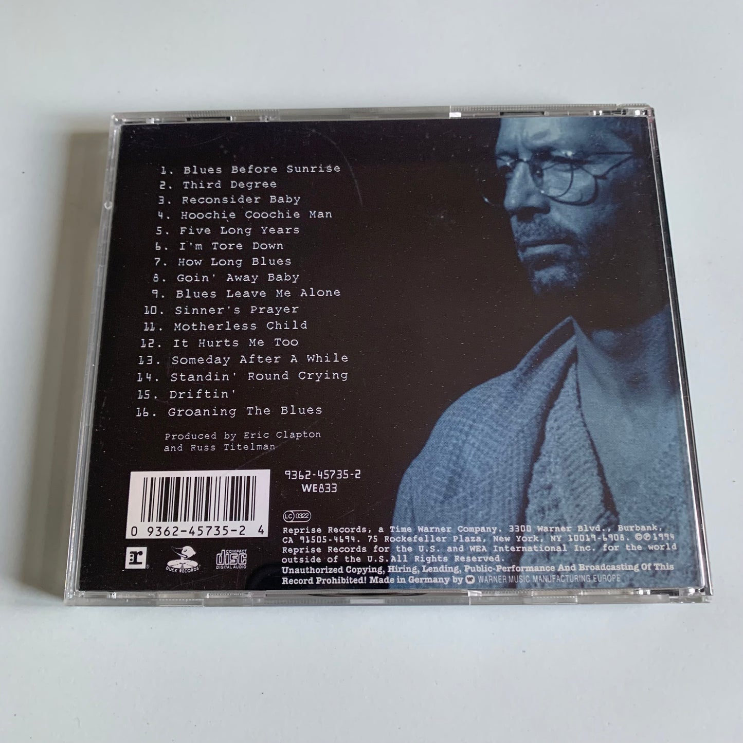 CD - Eric Clapton - From The Cradle - 1994