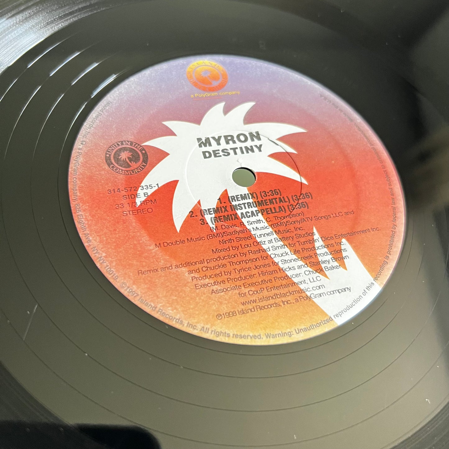 Myron - Destiny - Single 1997