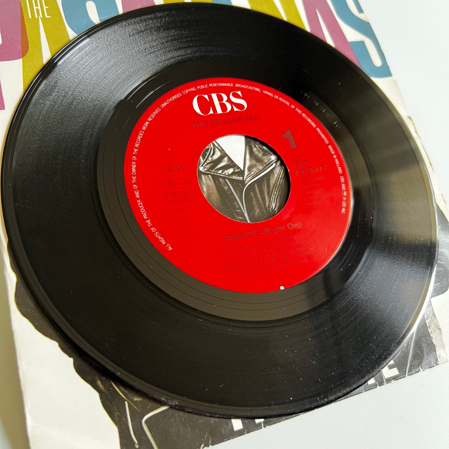 The Pasadenas - Tribute - Single 1988