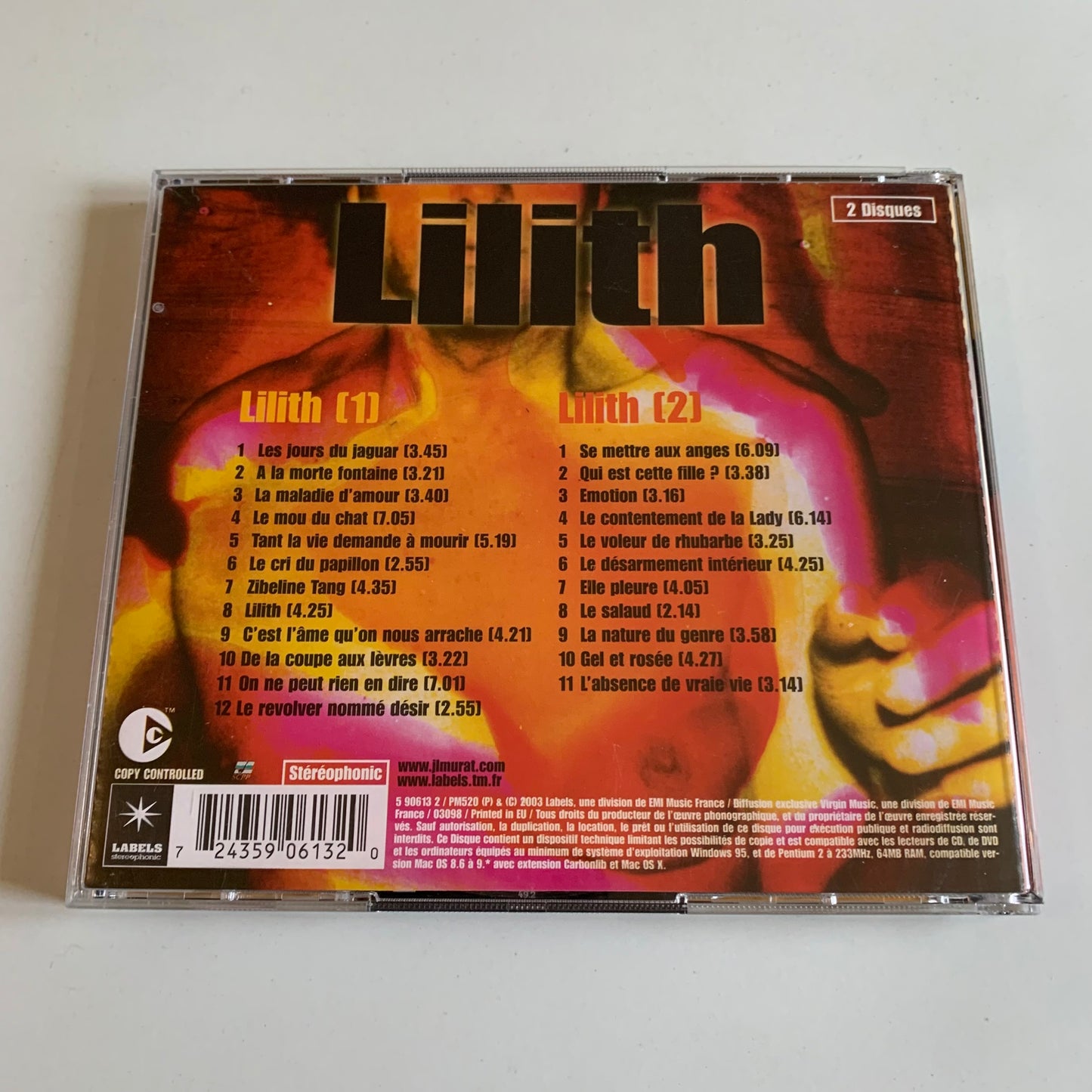 CD - JL Murat - Lilith - 2003 Occasion