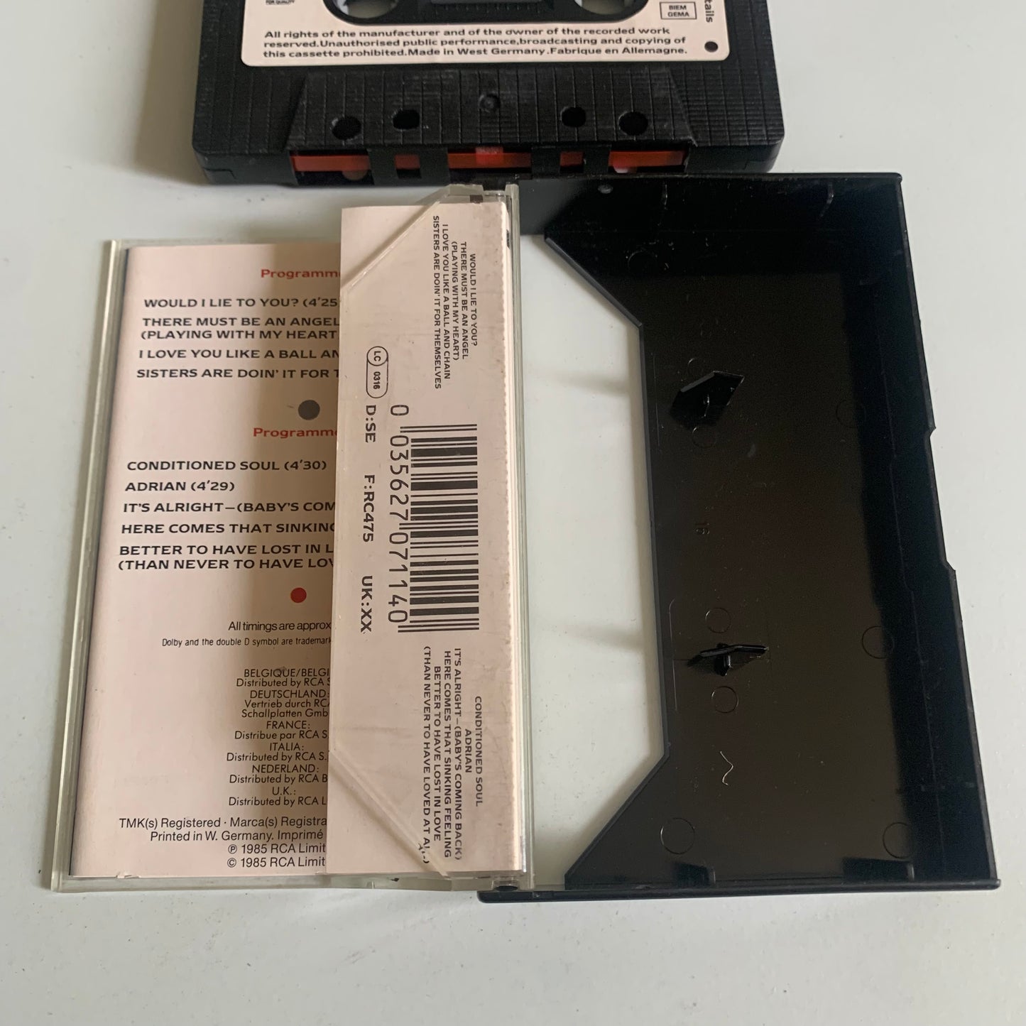 Eurythmics - Be Yourself Tonight - 1985 Occasion