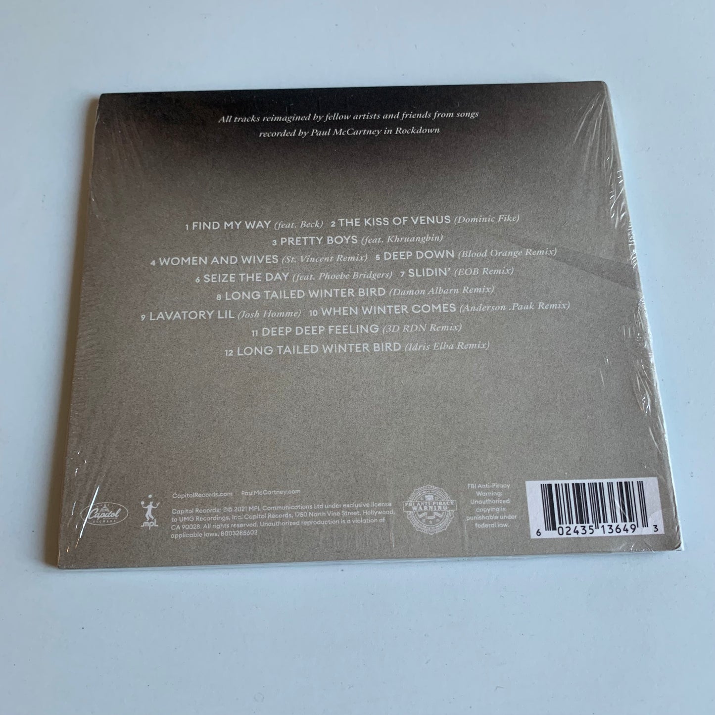 CD - Paul McCartney - McCartney III Imagined - 2021 Neuf sous Blister