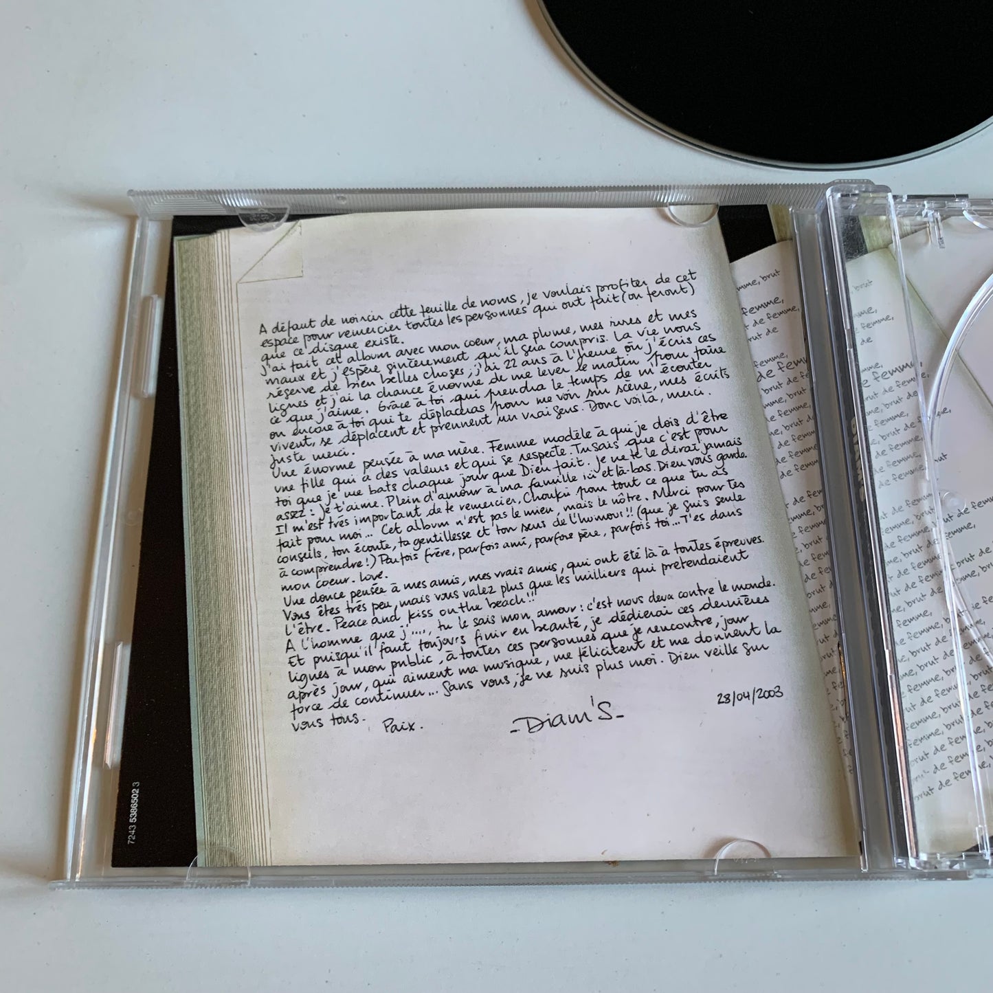 CD - Diam’s - Brut De Femme - 2003 Occasion