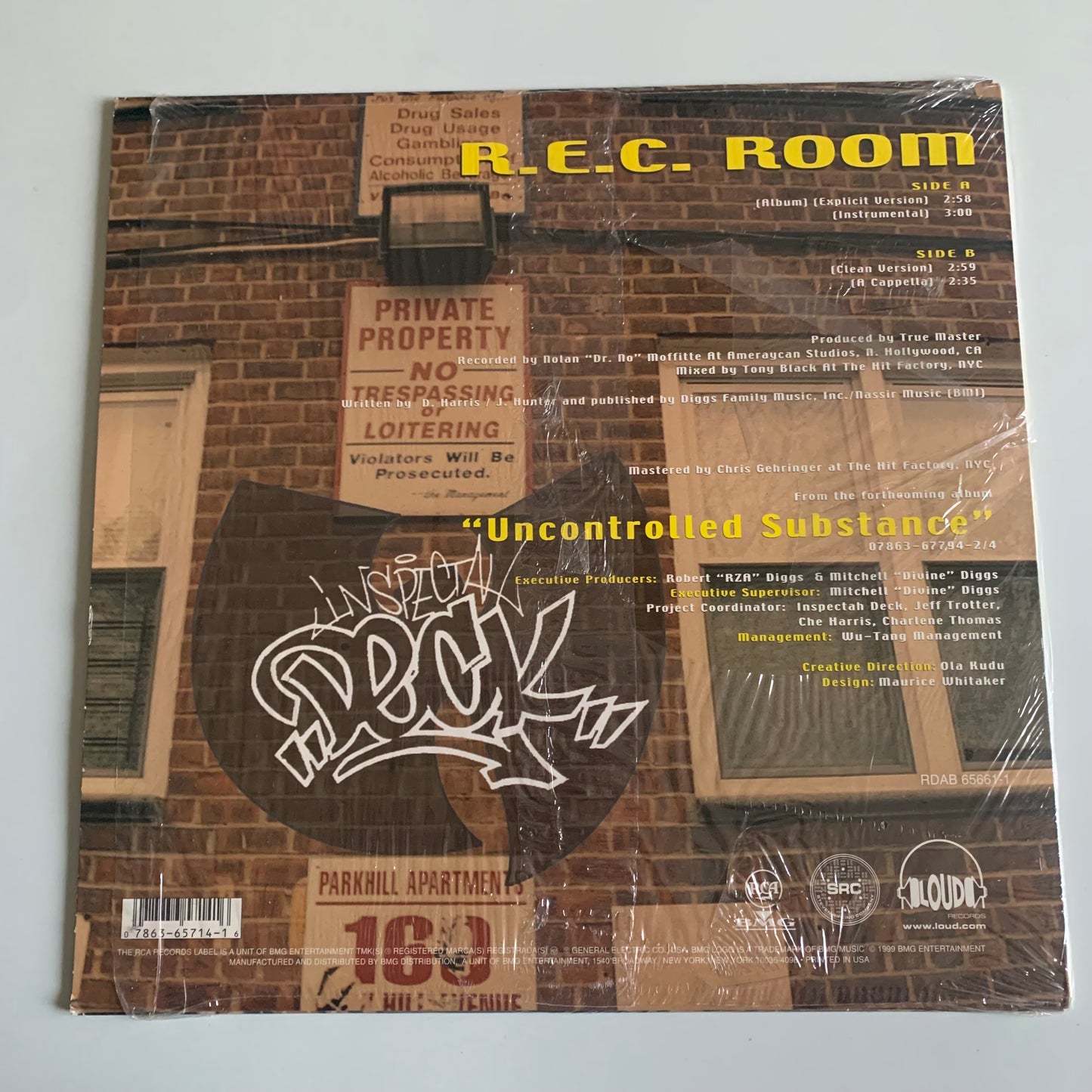 Inspectah Deck - R.E.C. Room - Single 1999