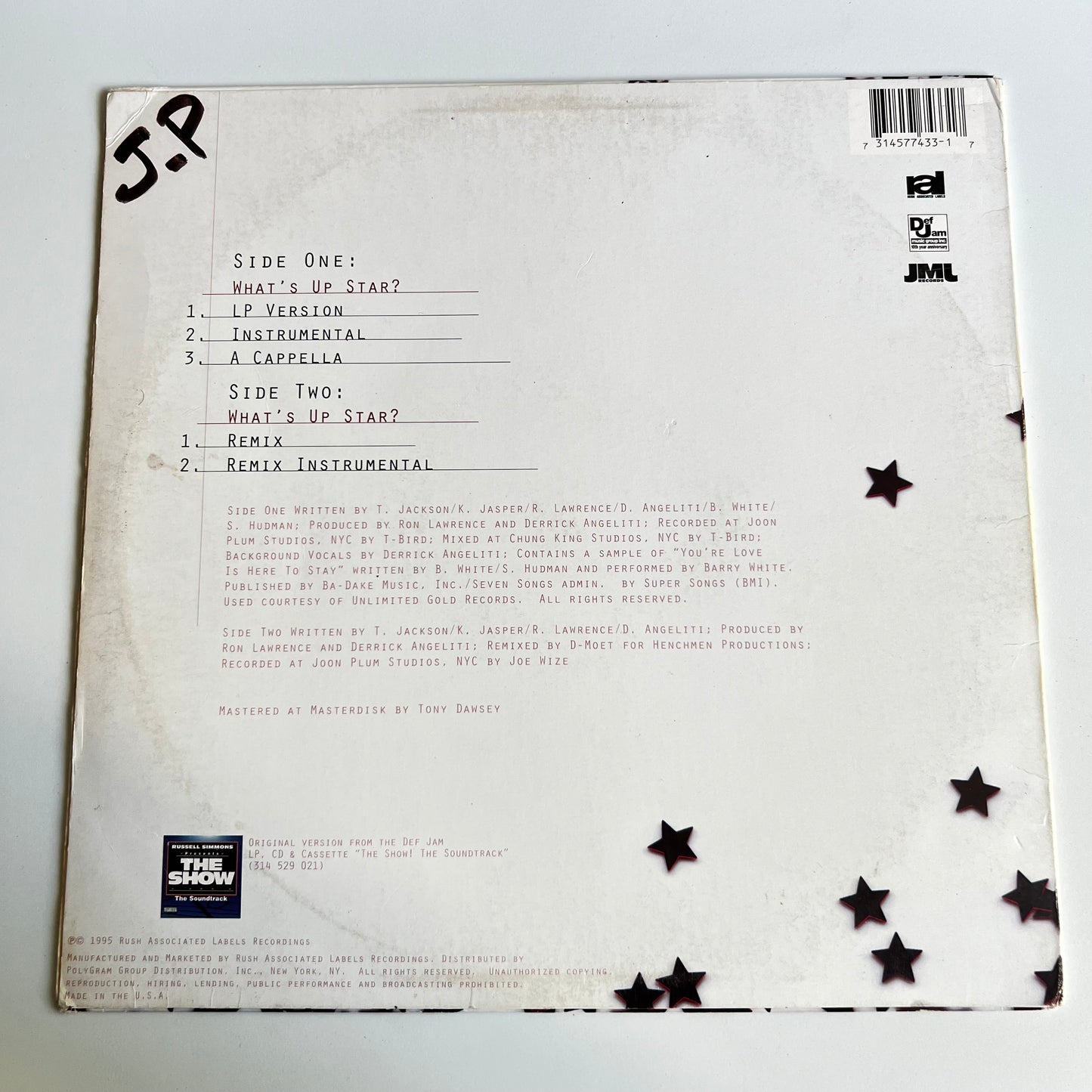 Suga - What's Up Star? - Single 1995