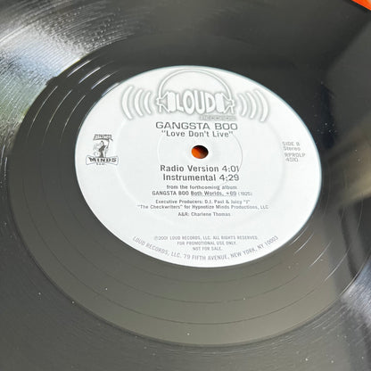 Gangsta Boo - Love Don't Live - Single Promo 2001