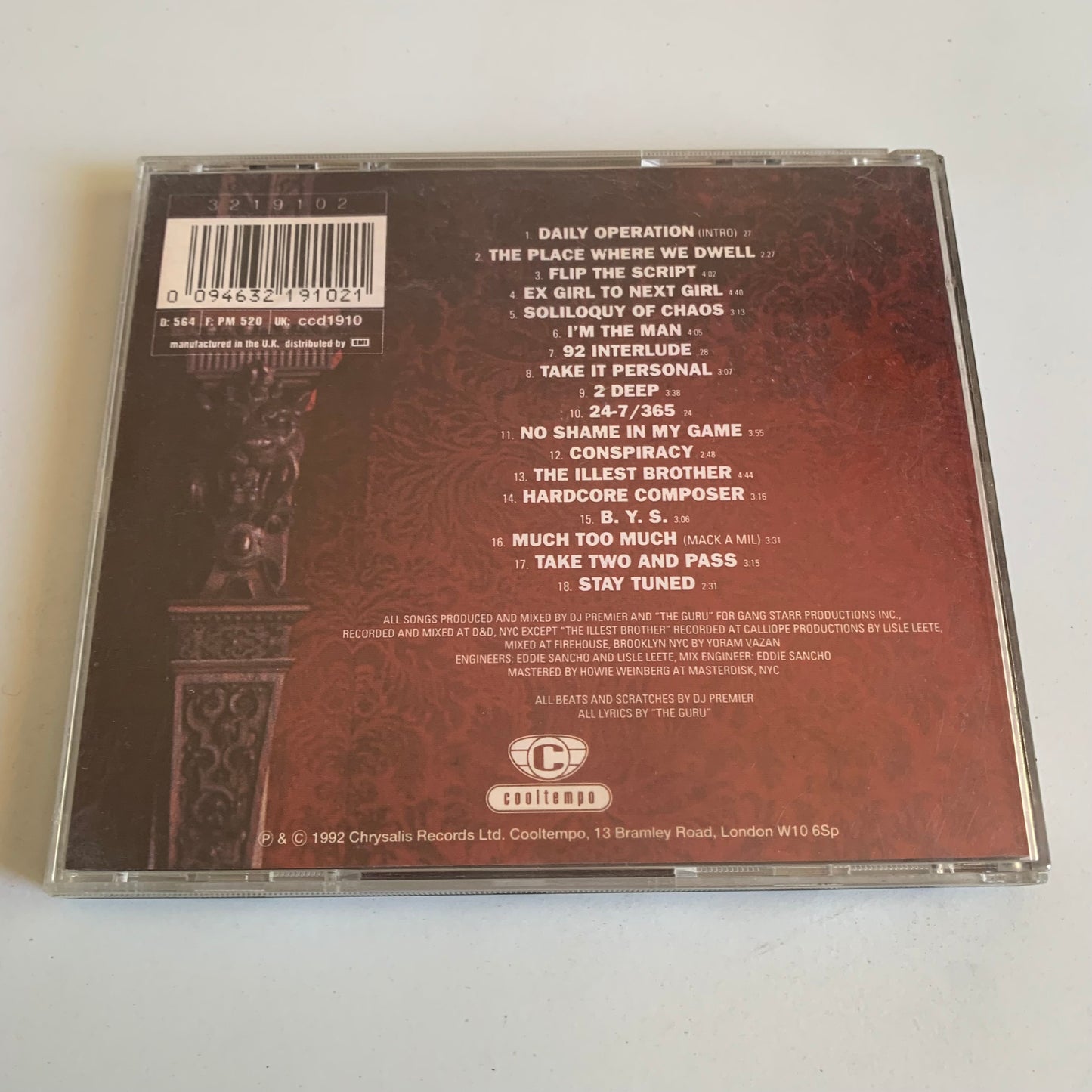 Gang Starr - Daily Operation - 1992 Occasion