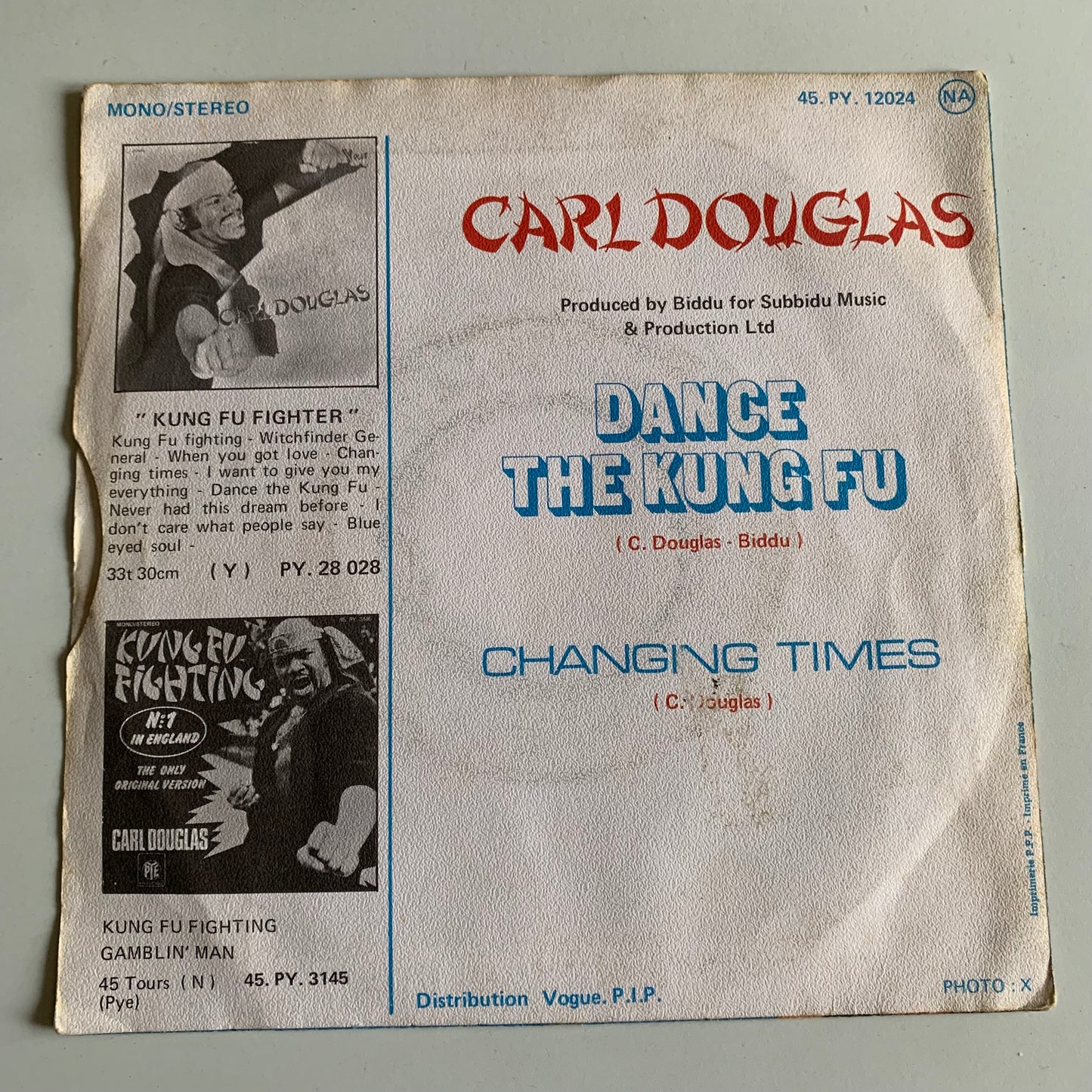 Carl Douglas - Dance The Kung Fu - Single 1974 Occasion