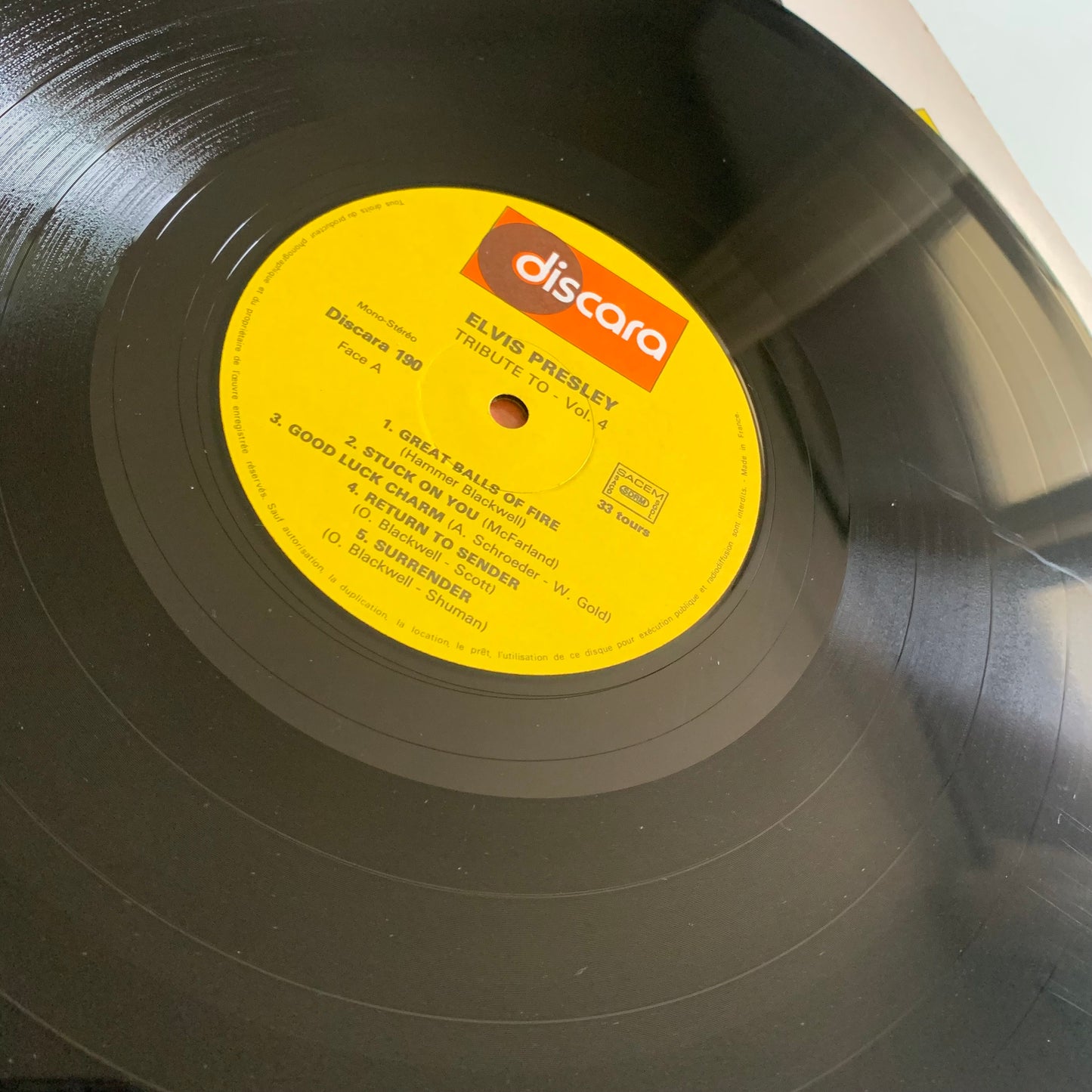 Tribute To Elvis Presley Vol. 4 - LP Occasion