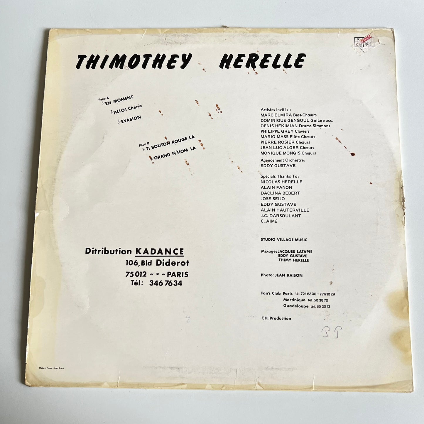 Thimothey Herelle - LP 1985