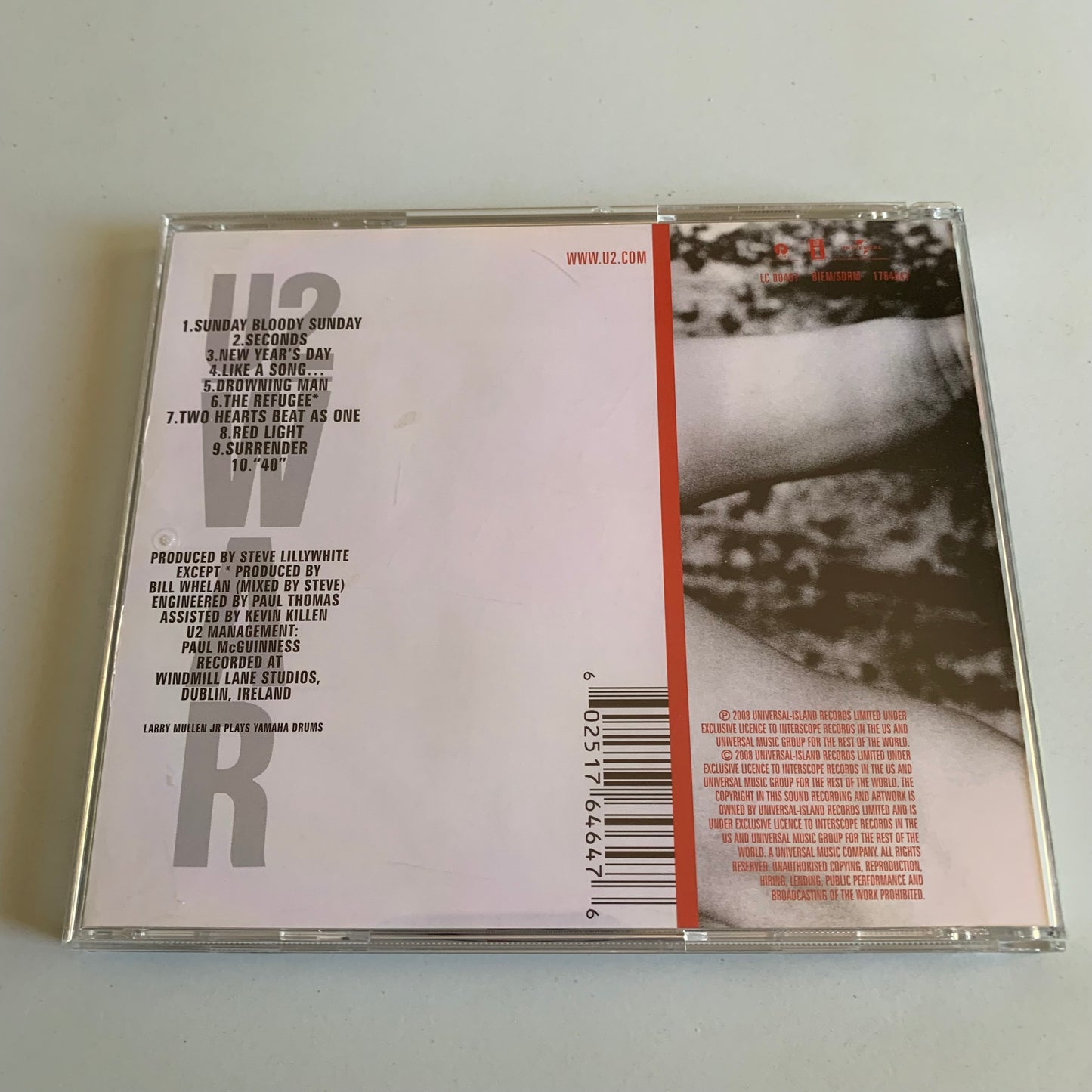 U2 - War - 2008 Occasion