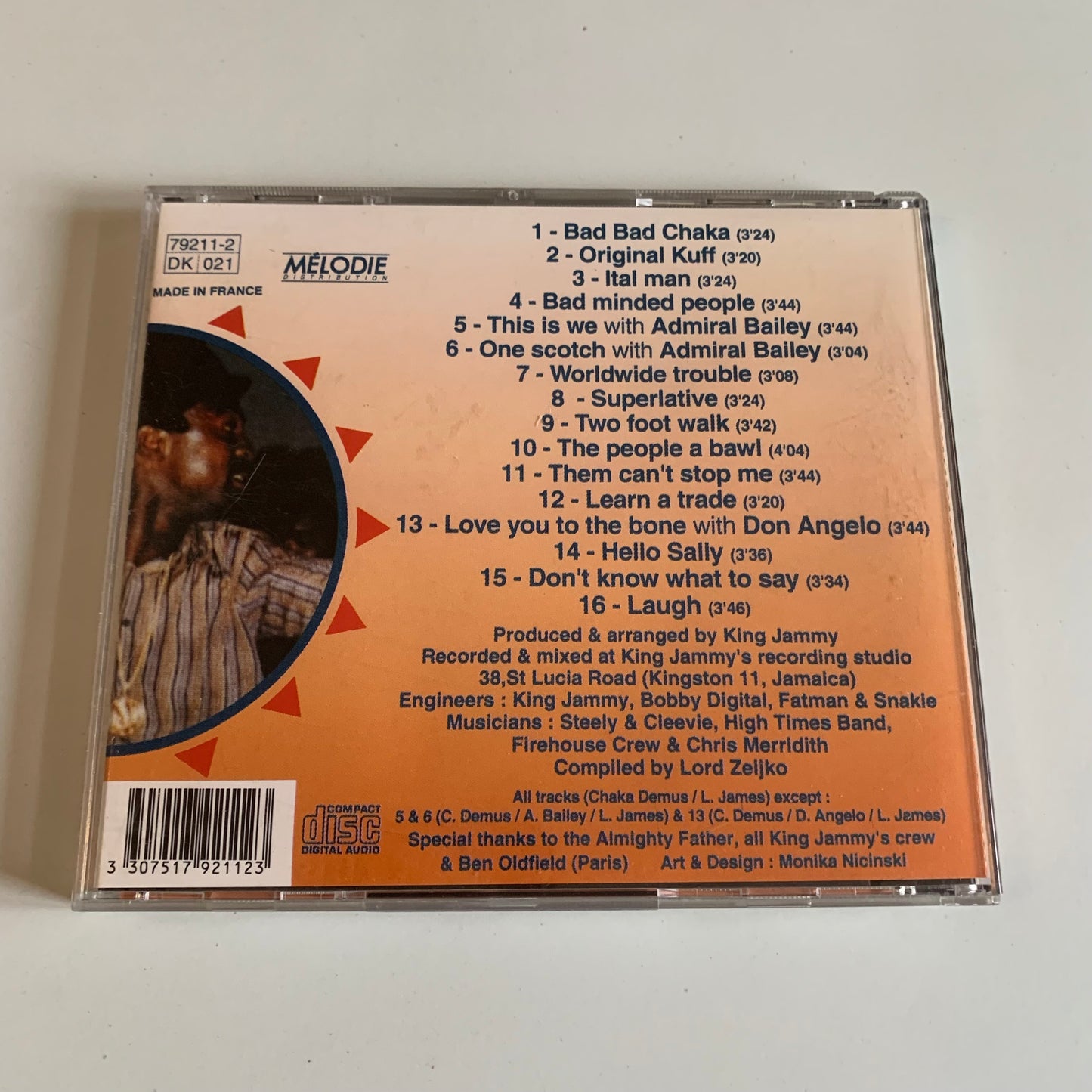 CD - King Jammy's - Chaka Demus - Bad Bad Chaka - 1995
