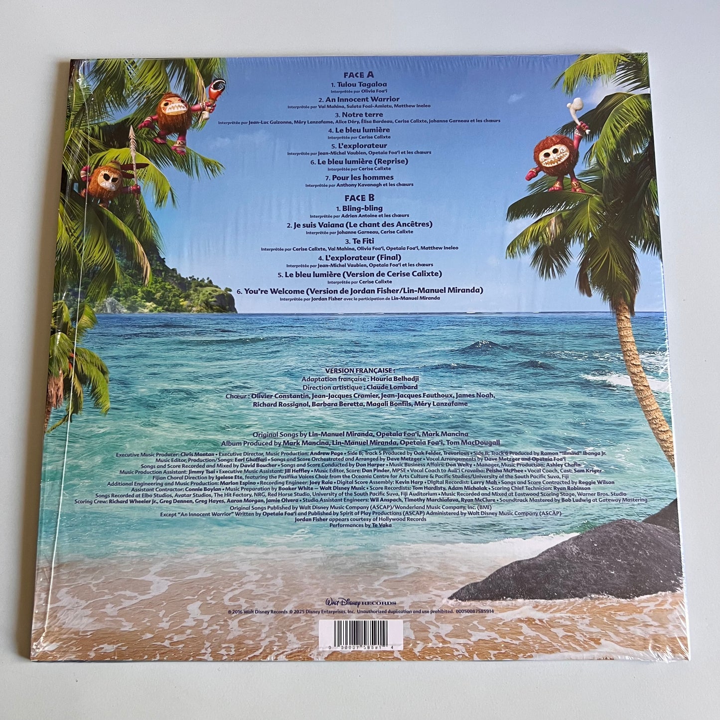 Disney Vaiana La Légende Du Bout du Monde Les Chansons - LP Blue 2025