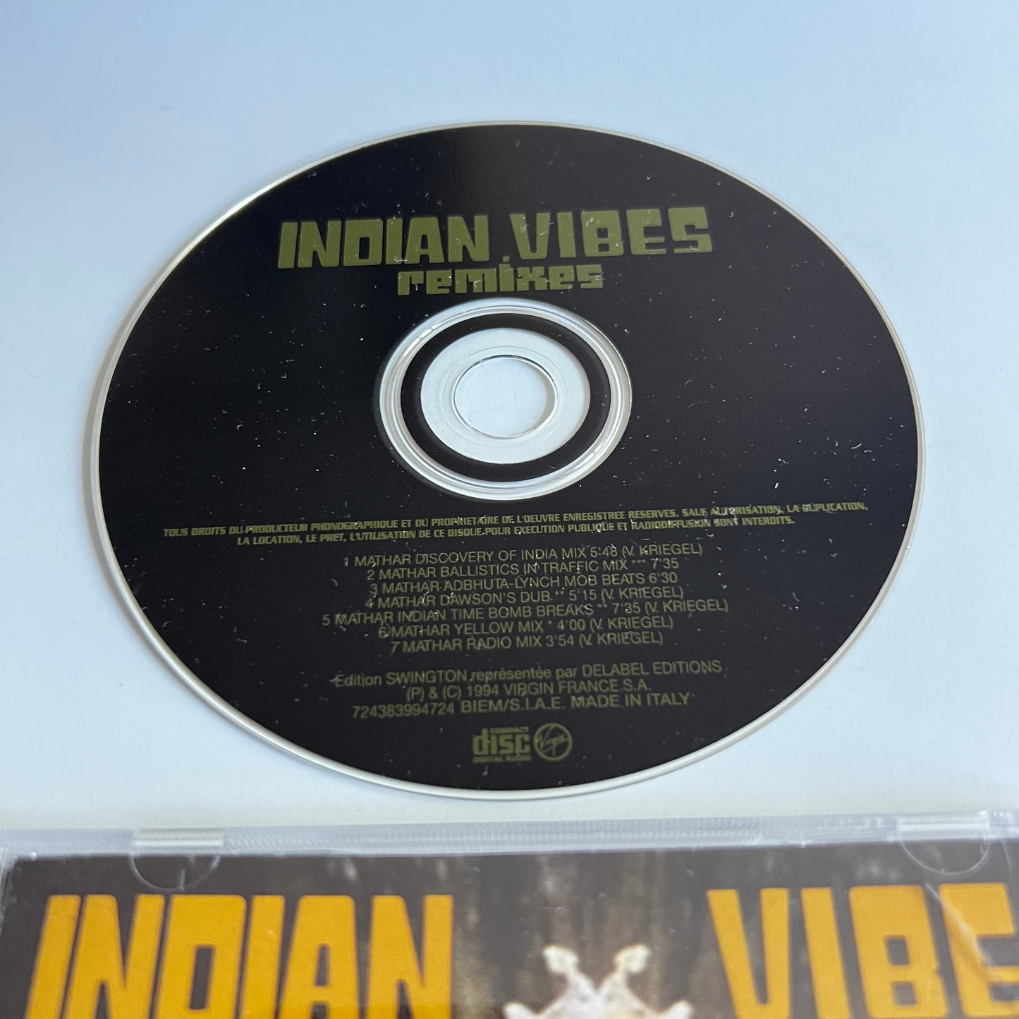 CD - Indian Vibes - Mathar (Remixes) - 1994