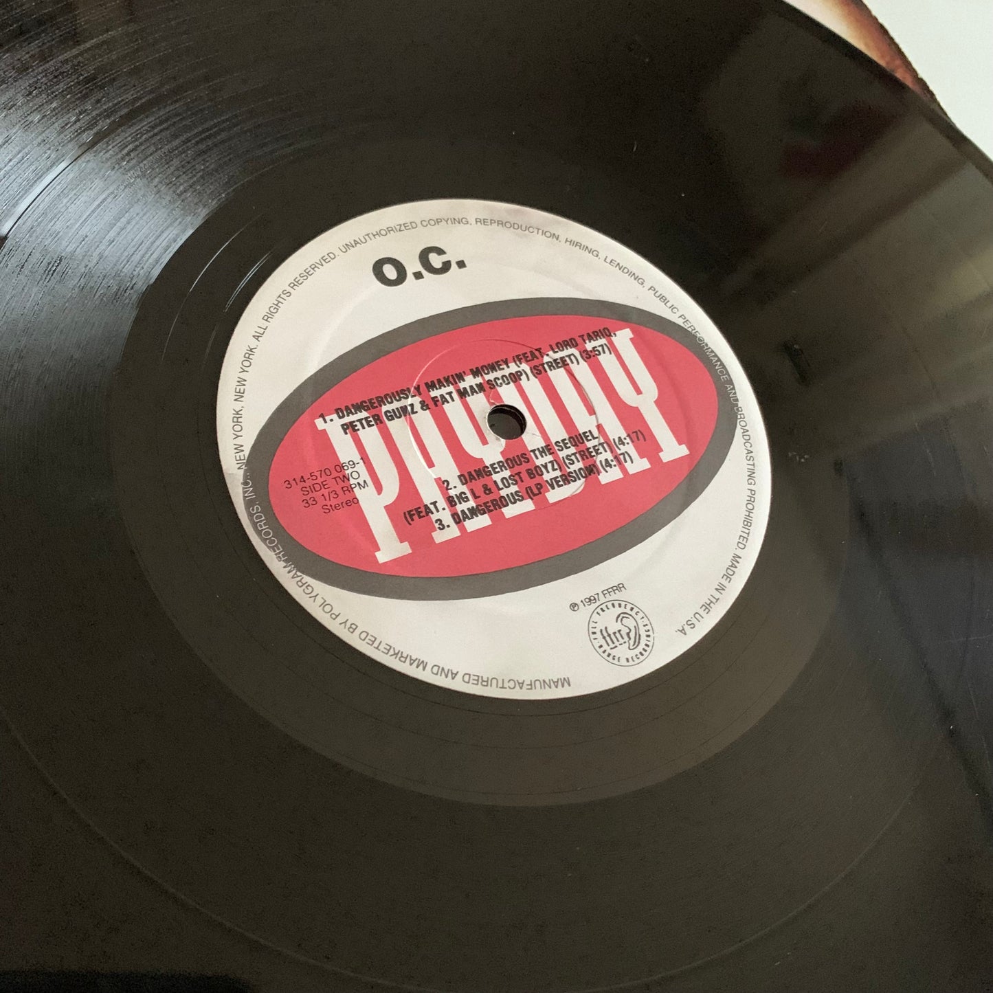 O.C. - Can't Go Wrong / Dangerous - Single 1997