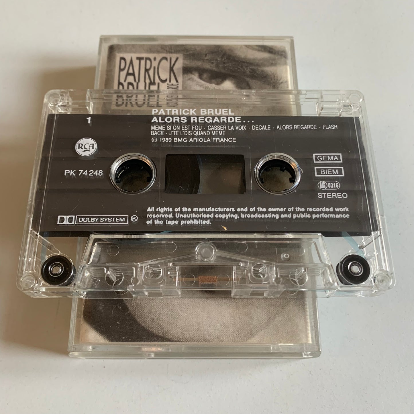 Patrick Bruel - Alors Regarde - 1989 Occasion