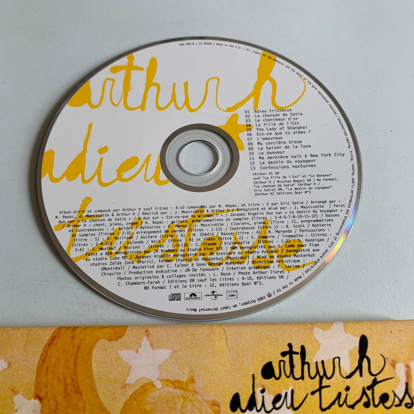 CD - Arthur H - Adieu Tristesse - 2005 Occasion
