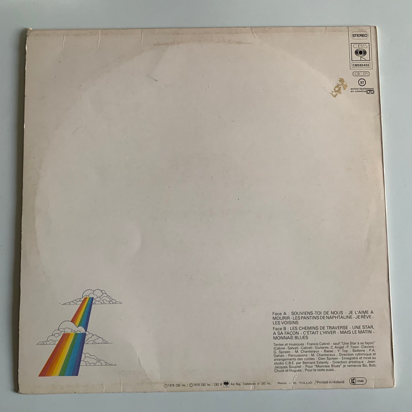 Francis Cabrel - Les Chemins De Traverse - LP 1979 Occasion