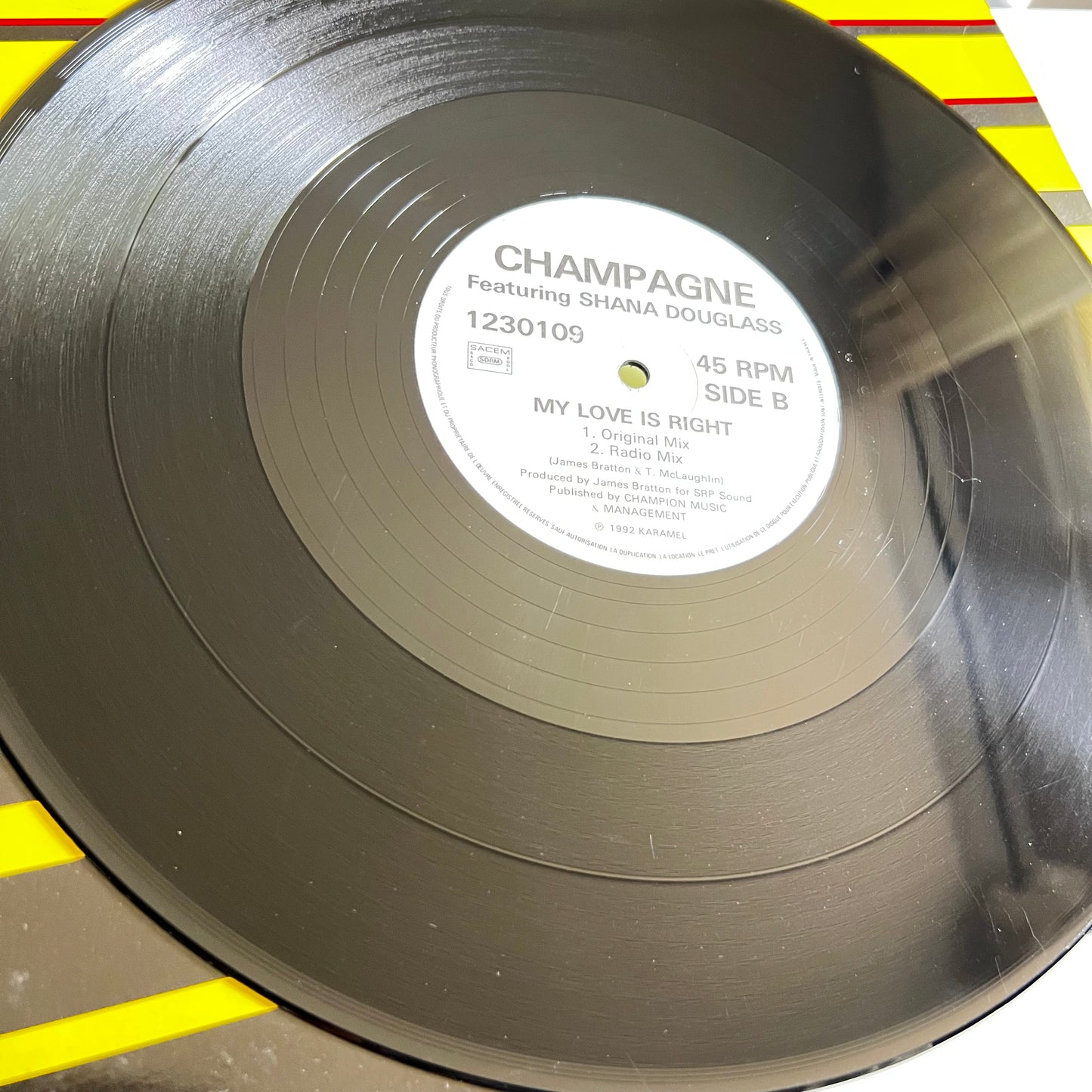 Champagne - Shana Douglass - My Love Is Right - Single 1992