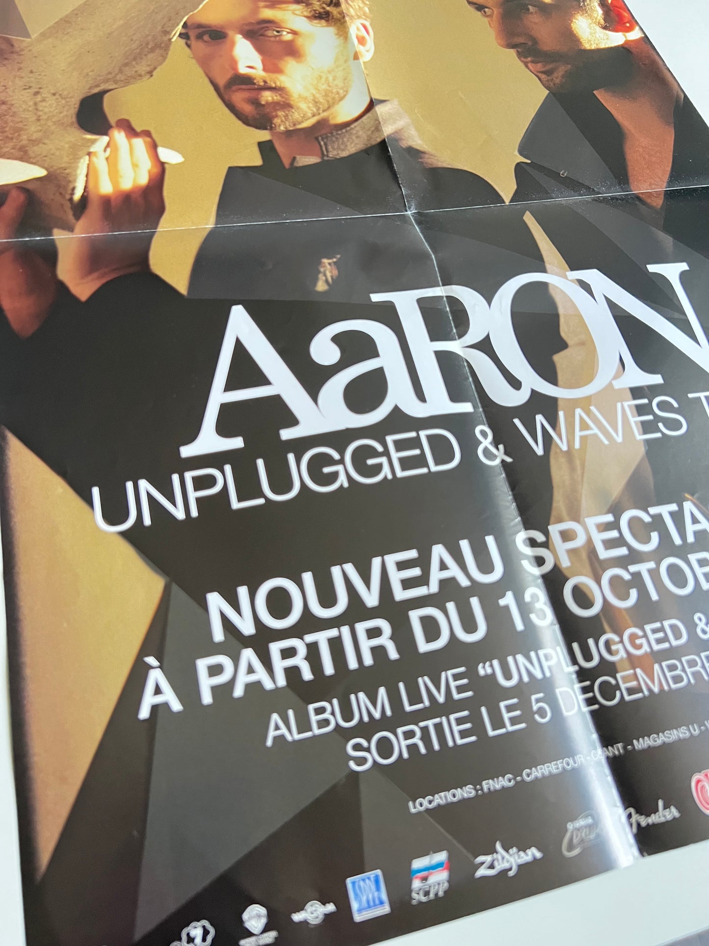 Affiche Poster Original Concert Aaron Unplugged & Waves Tour 2011 - 60x40cm
