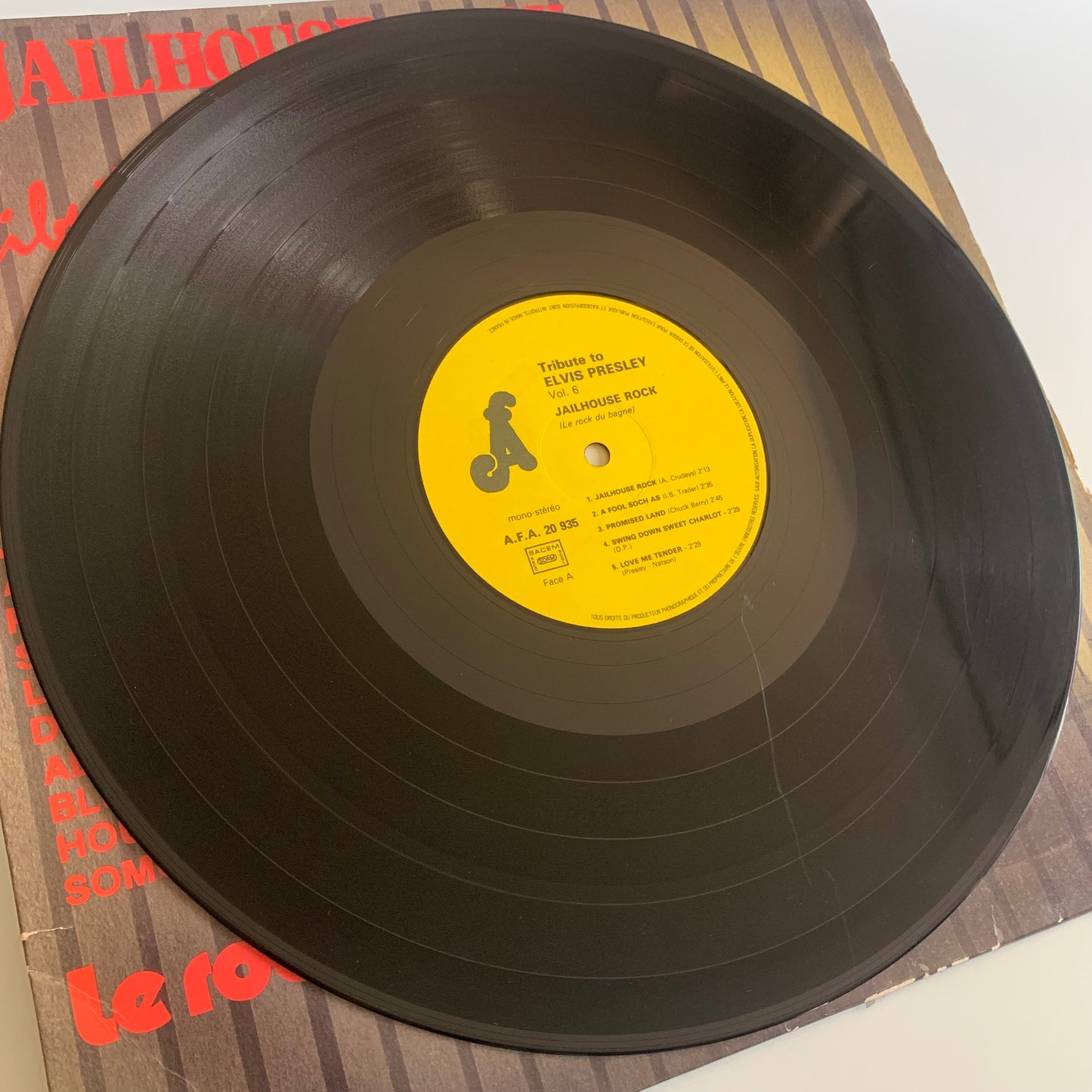 Tribute Release To Elvis Presley - Jailhouse Rock, "Le Rock Du Bagne - LP Occasion