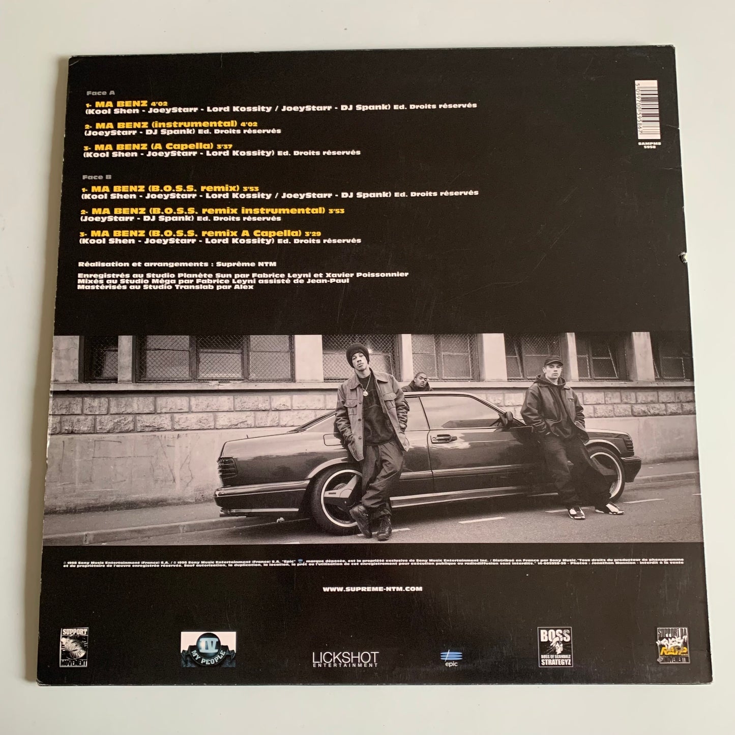 Suprême NTM - Lord Kossity - Ma Benz - Single Promo 1998