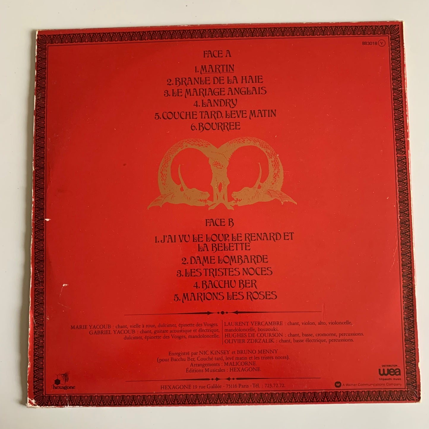 Malicorne - Quintessence - LP 1977 Occasion