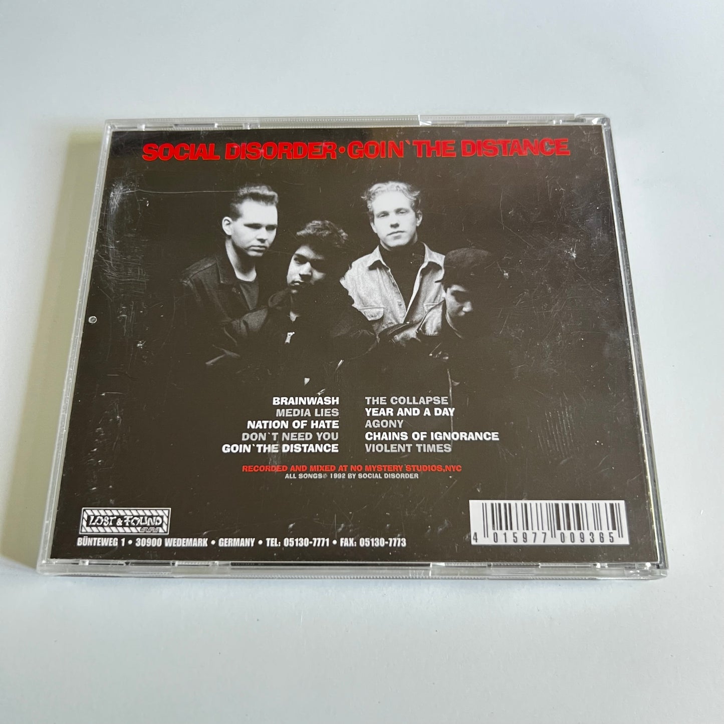 CD - Social Disorder - Goin' The Distance - 1995