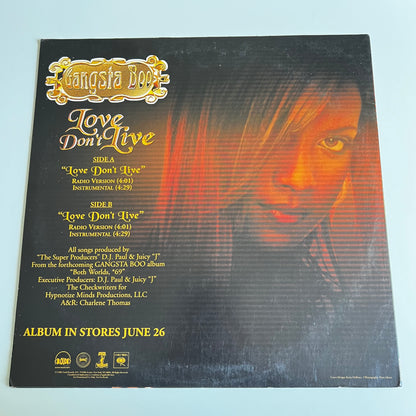 Gangsta Boo - Love Don't Live - Single Promo 2001