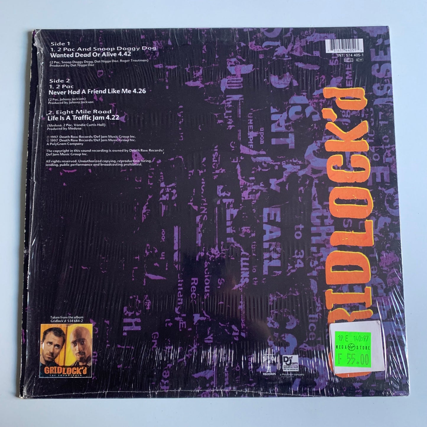 Tupac 2Pac - Snoop Doggy Dogg - Wanted Dead Or Alive - Single 1997