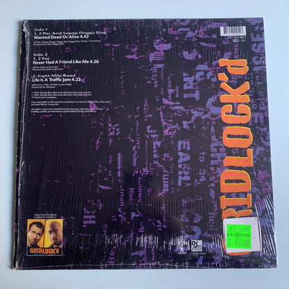 Tupac 2Pac - Snoop Doggy Dogg - Wanted Dead Or Alive - Single 1997