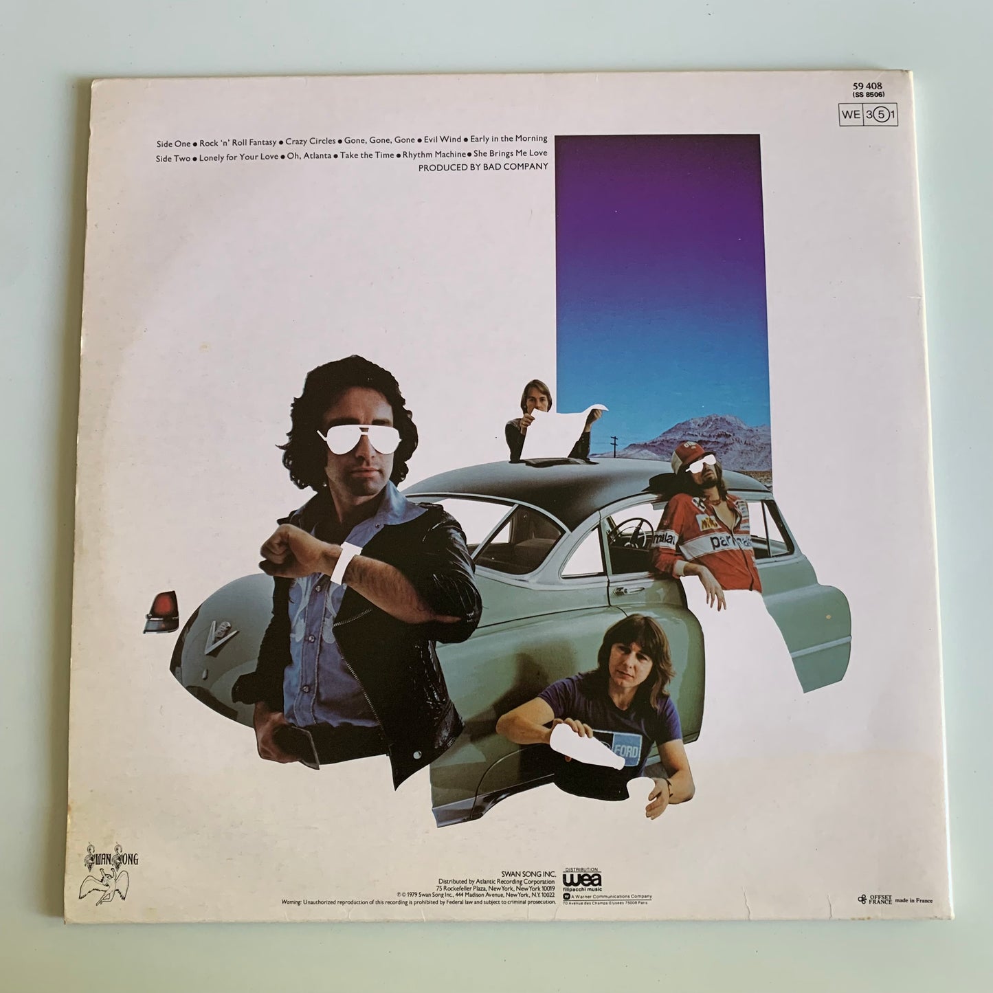 Bad Company - Desolation Angels - LP 1979 Occasion