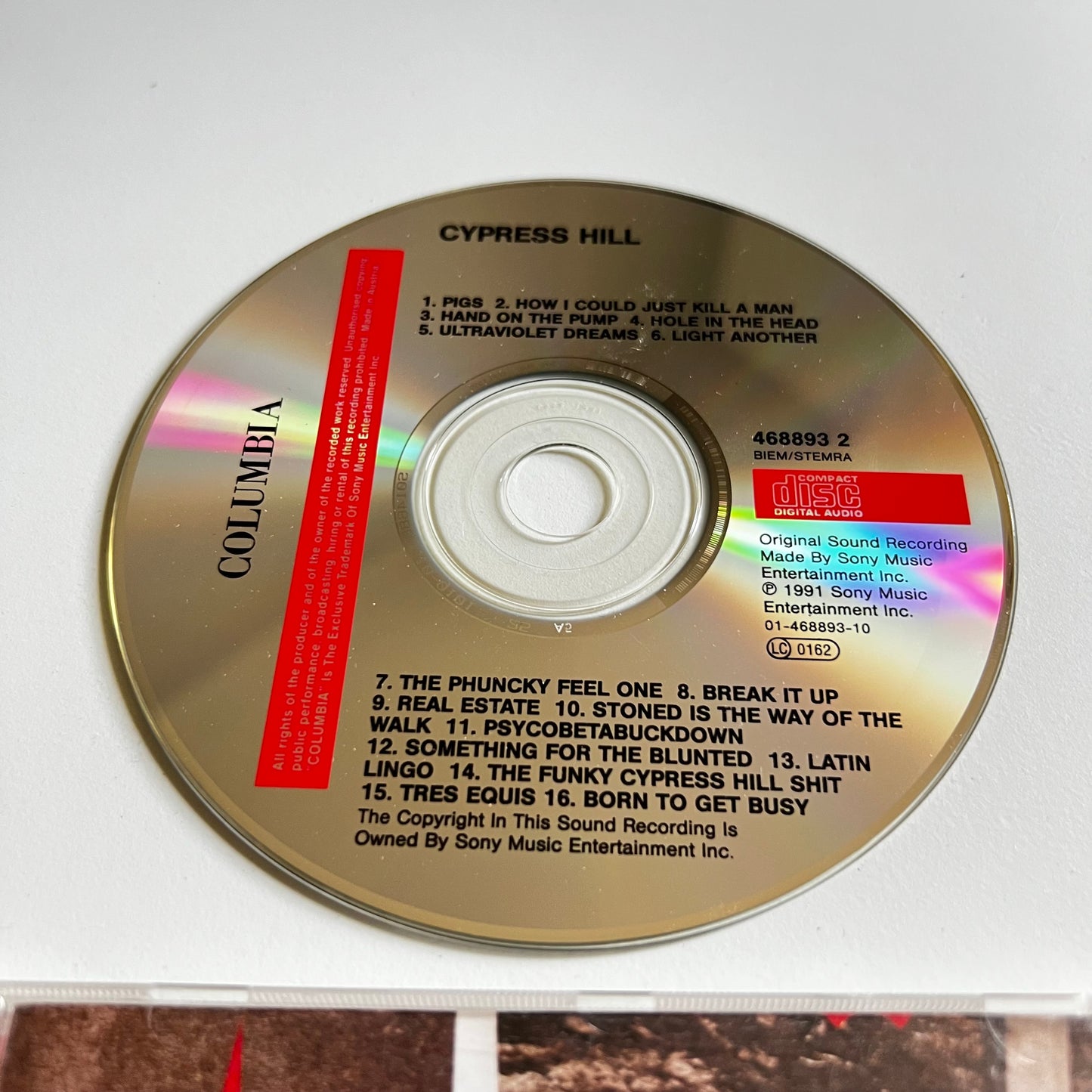 CD - Cypress Hill - 1991