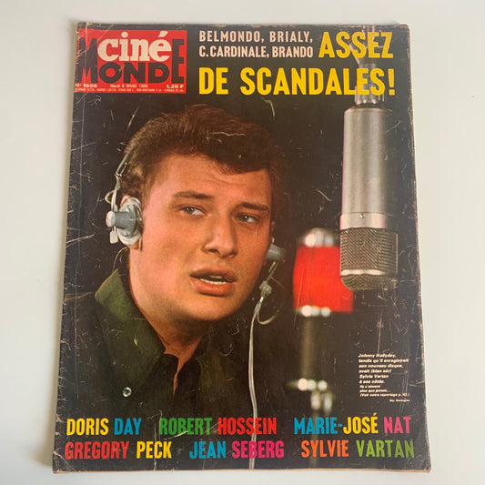 Johnny Hallyday - Magazine Ciné Monde - Numéro 1596 / 9 mars 1965