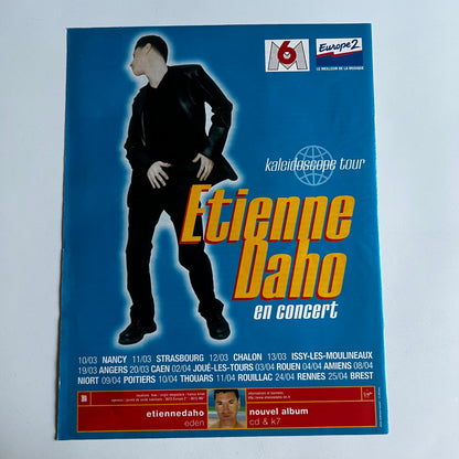Affiche Originale Concert Etienne Daho 1998 - Page de Magazine 30x23cm