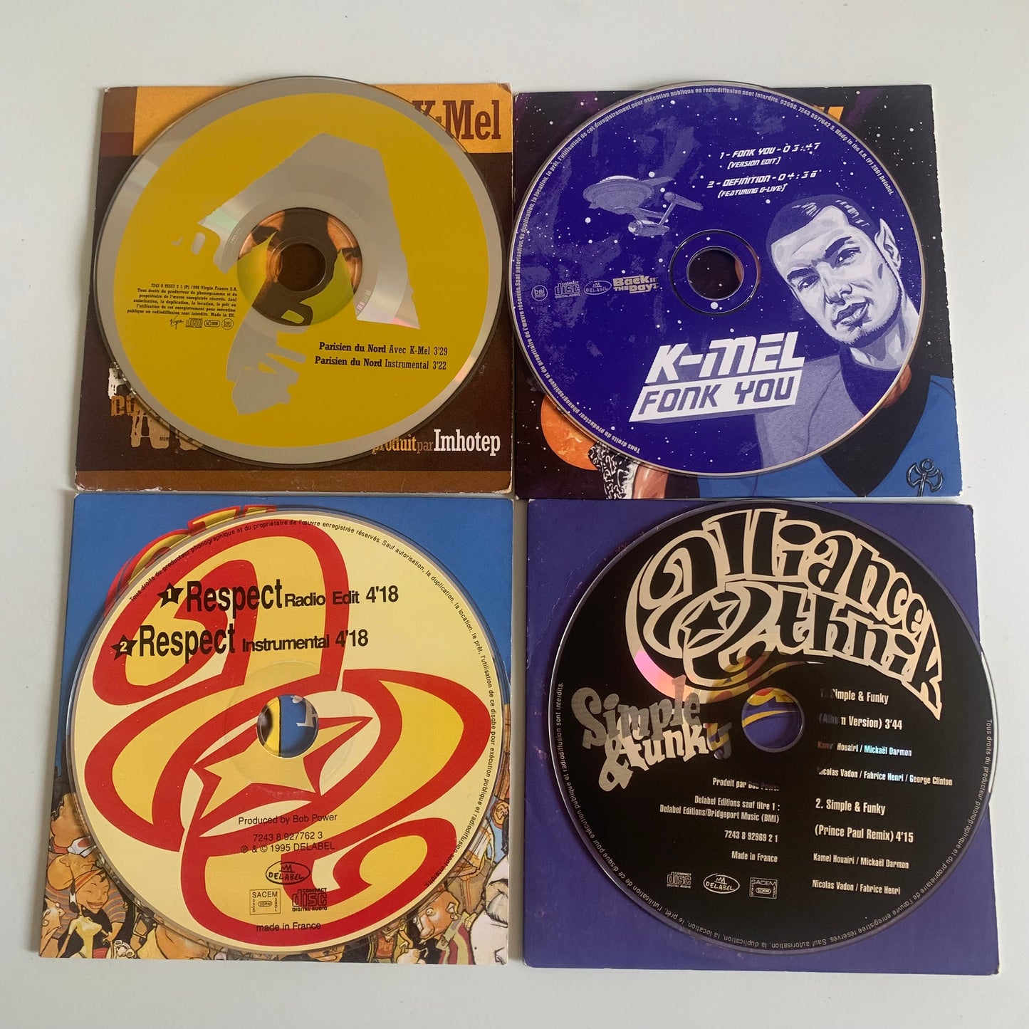 Lot CD - Alliance Ethnik - Respect - Parisien Du Nord - Fonk You - Simple & Funky - Single Occasion